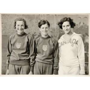  1932 Summer Olympics Medalists Womens High Jump Print 