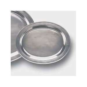  Match Pewter Oval Incised Small Tray 7.8L x 6.1W Kitchen 