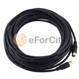 25 ft S Video SVideo Cable Gold Plated Male to Male NEW  