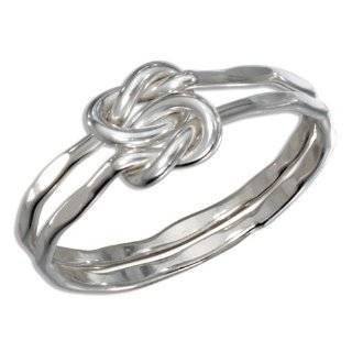 Sterling Silver Infinity Symbol Knot Wire Ring Size 4 Jewelry  