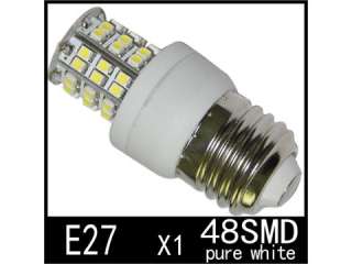 E27 Screw Bright 48 3528 SMD LED Spotlight Spot Light Lamp Bulb White 