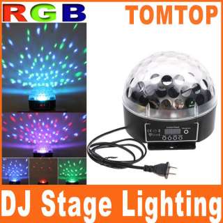   Disco DJ Stage Lighting LED RGB Crystal Magic Ball Effect light  