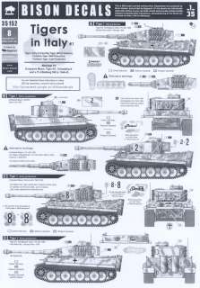 bison decals 1 35 german tigers tanks in italy picture