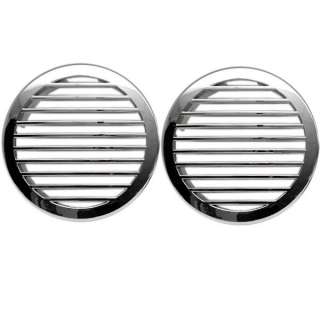 ITC 4 INCH CHROME PLATED AIRFLOW BOAT VENT (PAIR)  