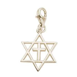 Rembrandt Charms Interfaith Symbol Charm with Lobster Clasp, Gold 