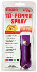 Mace Pepper Spray Purple Leather Keychain Pepper Spray  