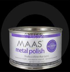 maas 1.1lb can silver brass copper metal polish cleaner  