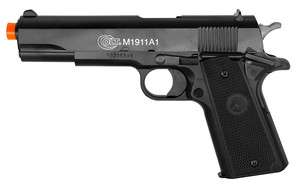   KWC Airsoft 1911 COLT Spring Pistol Gun BAX 315 FPS Black M1911 18043