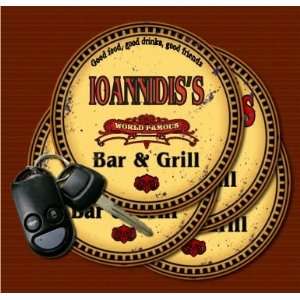  IOANNIDISS Family Name Bar & Grill Coasters Kitchen 