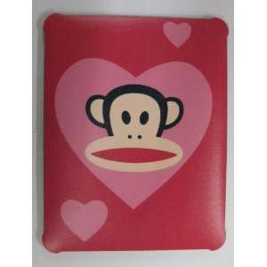    Monkey Red Heart Ipad Snap on Cover Cell Phones & Accessories