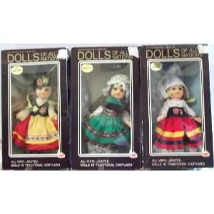 Dolls of All Nations France #131, Ireland #135, Switzerland #142