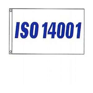  ISO 14001 Nylon White Flag 3 x 5 Patio, Lawn & Garden
