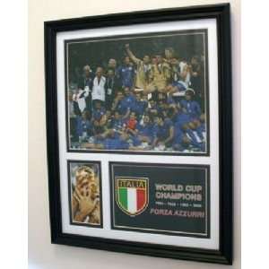  2006 Italy Framed Collage Photographs World Cup Champions 