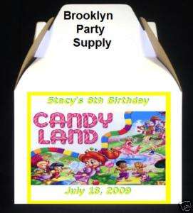 Candy Land Birthday Party Loot Gable Favor Boxes  