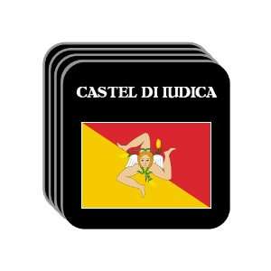   Sicily (Sicilia)   CASTEL DI IUDICA Set of 4 Mini Mousepad Coasters