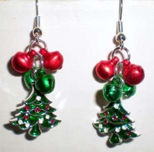 Christmas Theme + Bells Earrings Enameled Dangle Earrings * U Pick 