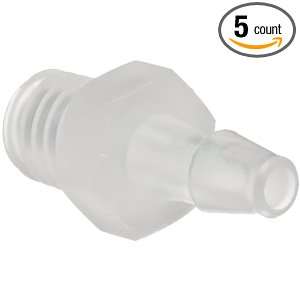 Value Plastics #10 32 To 3/32 Barb Connector 1/4 Hex Natural Kynar 