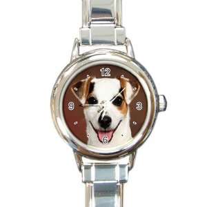  Jack Russell Puppy Dog 6 Round Italian Charm Watch Y0704 