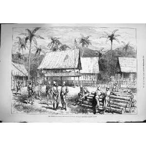  1876 Expedition Malays Perak Officers Campong Boyah