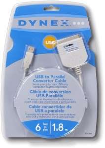 Dynex USB 2.0 TO 36PIN CENTRONICS PARALLEL PRINTER CABLE CONVERTER 