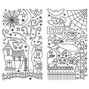  Halloween Line Art Stickers // Making Memories Arts 