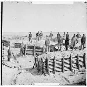  , Va. Breastworks of the Confederate Fort Mahone Fort Damnation