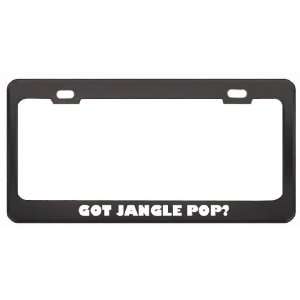 Got Jangle Pop? Music Musical Instrument Black Metal License Plate 