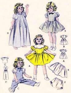 Vintage 18 SAUCY WALKER DOLL Clothes Pattern 6350  