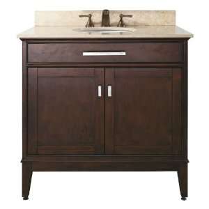 Madison Collection 36 Vanity with Black Granite Top and Sink Light 