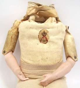 Antique 26 Kestner Bisque Shoulder Head Doll #195 Kid Body  