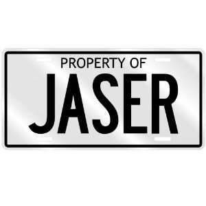 PROPERTY OF JASER LICENSE PLATE SING NAME 