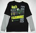 NWT John Deere Boys Long Sleeve T Shirt Large 14 16 4X4 FARMING 