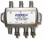   Zinwell 3x4 SAM 3402 Multi Switch Directv FTA Dish Network Multiswitch