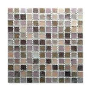  M08 Blend Tumbled Glass Squares Mosaic