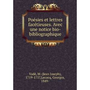   Jean Joseph), 1719 1757,Lecocq, Georges, 1849  VadeÌ Books
