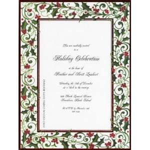  Holly Swirls and Foil by M Middleton