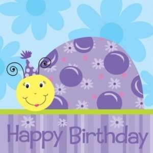    Lil Lady Bug Happy Birthday Lunch Napkins 18 Per Pack Toys & Games