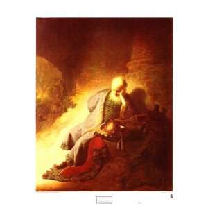  The Prophet Jeremiah by Rembrandt van Rijn 22x28