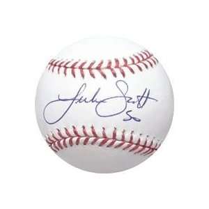 Luke Scott autographed Baseball