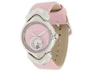 NEW OAKLEY JURY II WATCH Pink/Polished Stainless Steel/Pink Leather 