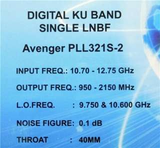   dB Universal Single Linear Ku Band Satellite Dish LNB LNBF  