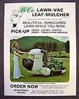 John Deere   Peco Lawn Vac/Leaf Mulcher Dealer Literature