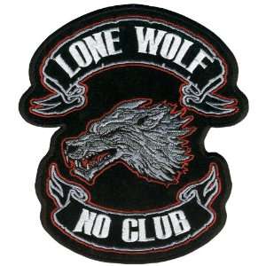 Lone Wolf Embroidered Patch