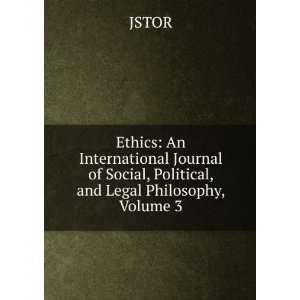   Journal of Social, Political, and Legal Philosophy, Volume 3 JSTOR