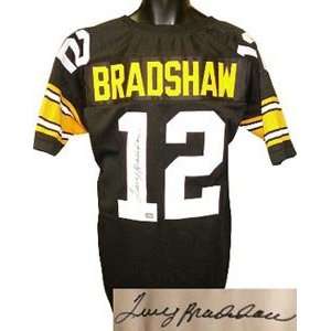  Terry Bradshaw Signed Pittsburgh Steelers Black Prostyle 