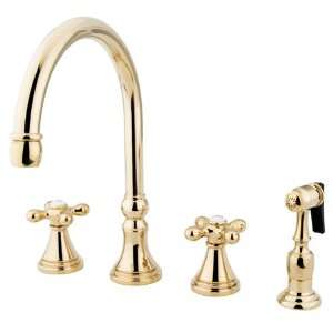 Kingston Brass KS2792AXBS Governor 8 Deck Mount Kitchen Faucet with 