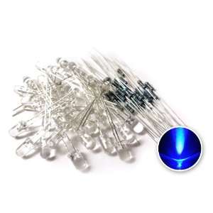  microtivity 5mm Clear Blue LED w/ Resistors (Pack of 30 