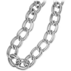  Big Double Link Aluminum Chain, 48 In Silver Jewelry