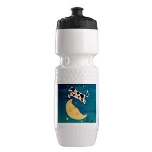   Trek Water Bottle White Blk Cow Jumped Over the Moon 