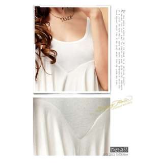 Laconic Design White Cotton Sleeveless Dress  